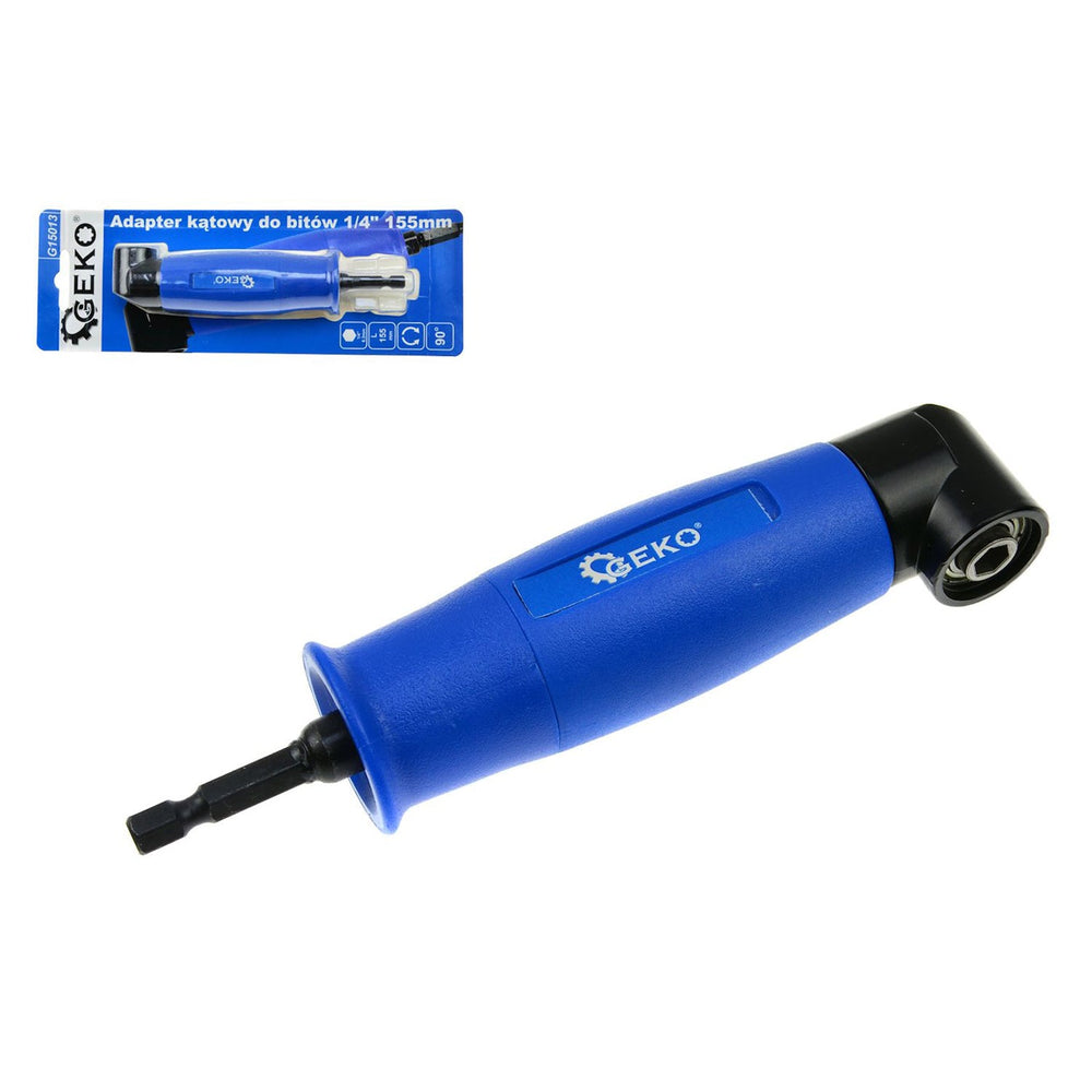 Adattatore angolare per trapano a 90 gradi, convertitore ad angolo, attacco per mandrino elettrico, 1/4'',per avvitatore, per foratura in spazi ristretti, 1-10 mm Geko