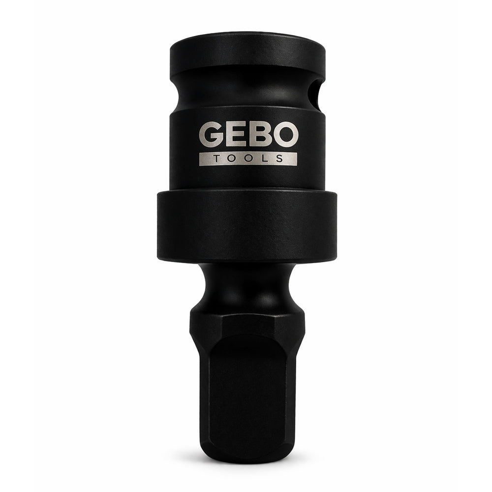 Adattatore bussola a impatto ,esagonale, per avvitatore, con snodo cardanico, 1/2" Gebo Tools