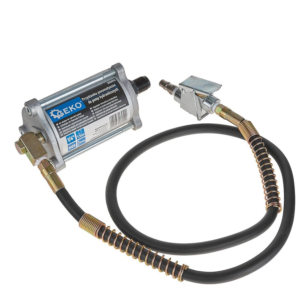 Adattatore pneumatico pompe idrauliche connessione standard 1/4" con tubo prolunga 130 cm per valvola per auto moto Geko
