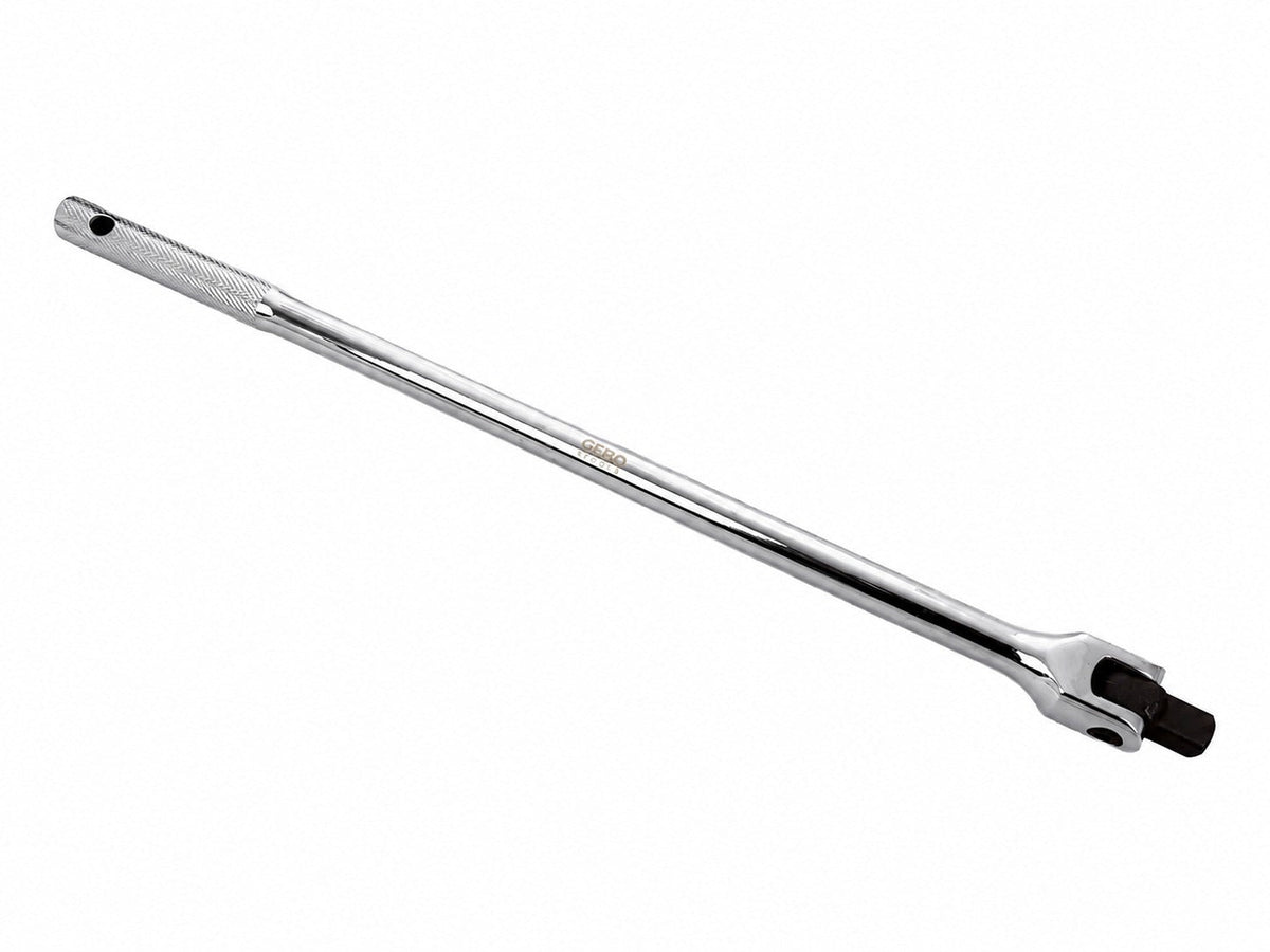 Leva snodata 1/2" con testa flessibile, 450 mm, ideale per riparazioni auto e fai-da-te, Gebo Tools