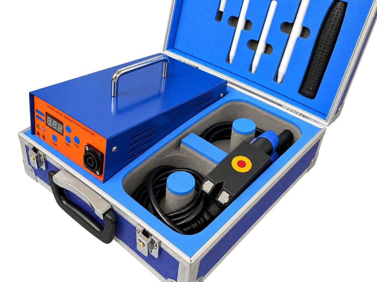Set-kit riscaldatore a induzione magnetico da 230 V per riparazione ammaccature carrozzeria, 10 pezzi Gebo Tools