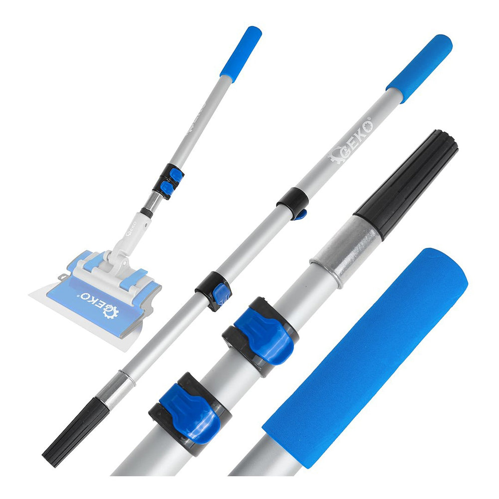 Asta telescopica-manico prolunga in alluminio per spatole intonaco e stucco 0,8–2 m Geko