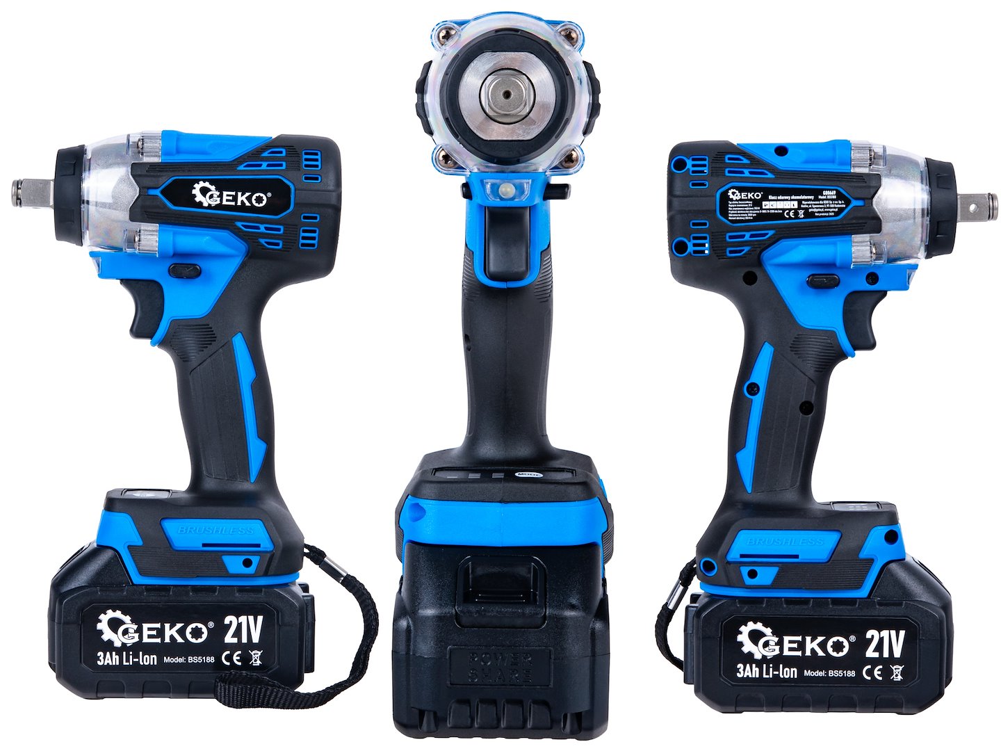 Avvitatore a impulsi a batteria 3-in-1 / impact driver/trapano a percussione – 350Nm 1/2" con motore brushless, 2× batterie 3.0ah, bussole, inserti – ideale per auto, DIY, accessori inclusi 21V pistola pneumatica portatile