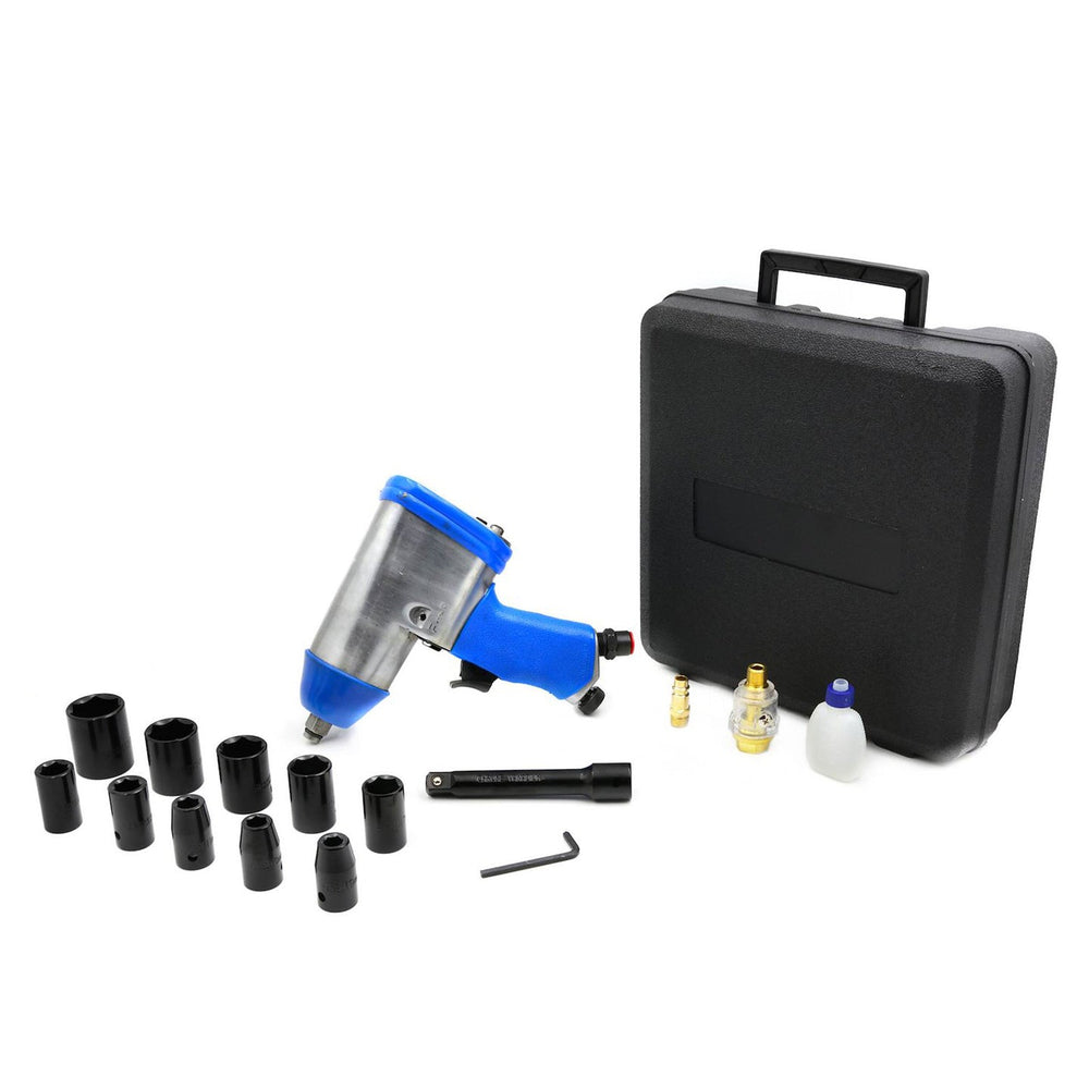 Avvitatore pneumatico a impulsi 1/2" con bussole 9-27mm Geko