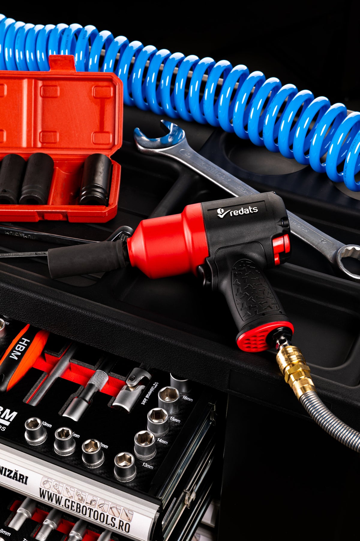 Avvitatore a impulsi pneumatico,  professionale ,chiave 1/2" 1900 Nm, Redats