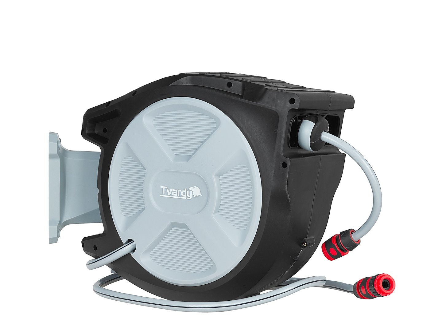 Avvolgitubo automatico retrattile 25m, diametro tubo 1/2", rullo per irrigazione da giardino, fissaggio a parete girevole 180°, per orto e pulizia domestica, Tvardy