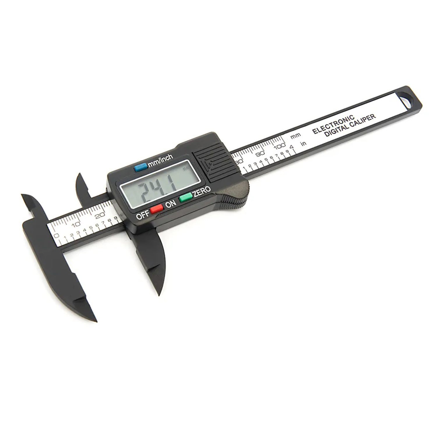 Calibro digitale elettronico precisione calibri 0.1 mm conversione mm/pollici, 100mm con asta piatta e display lcd micrometro digitale professionale per misurazione esterne, interne, profondità e di passo Hbm Olanda