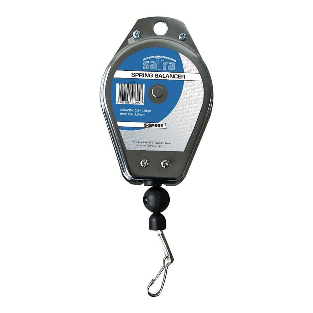 Bilanciatore a molla 1, 5–3 kg con supporto per utensili retrattile, sospeso con raccordi, bilance, 1.7m Satra