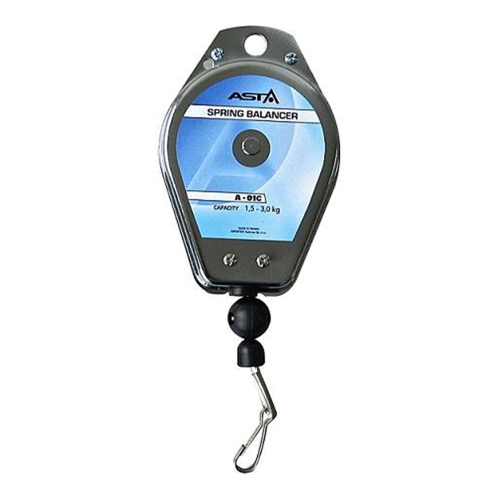 Bilanciatore a molla 1, 5–3 kg con supporto per utensili retrattile, sospeso con raccordi, bilance, Asta