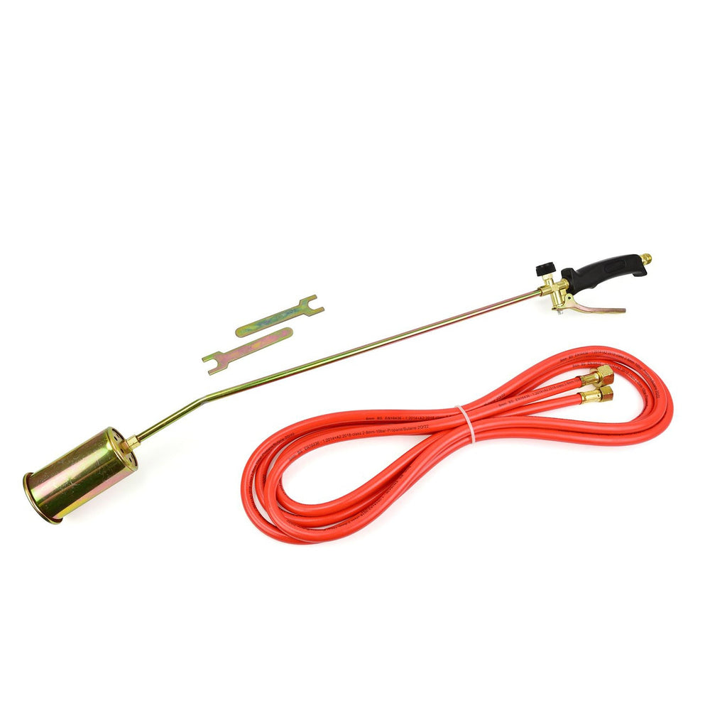Bruciatore a gas da 85 cm con tubo flessibile da 5 m per riscaldamento e bruciatura Geko