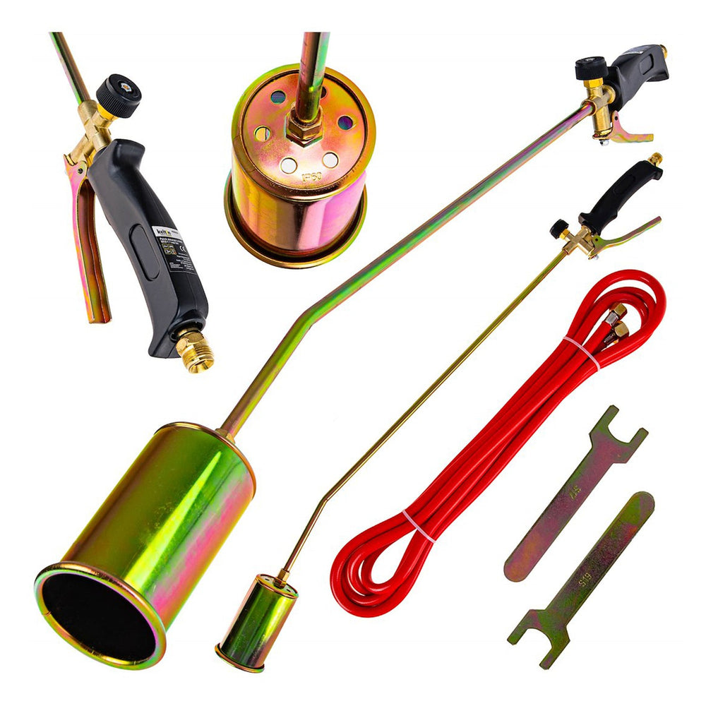 Bruciatore a gas, kit-set saldatore a cannello, tubo 5m, Keltin