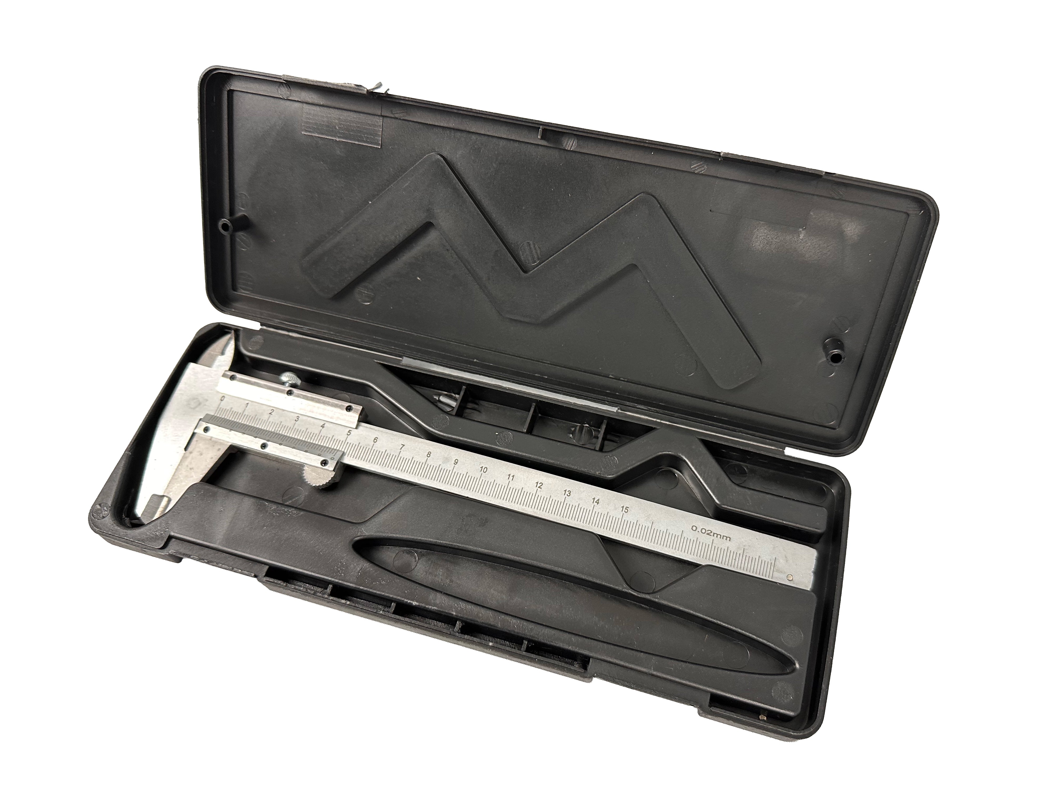 Calibro a corsoio, campo di misura 150 mm, strumento micrometrico di misurazione della profondita ad alta precisione, per uso professionale e fai da te, Gebo Tools