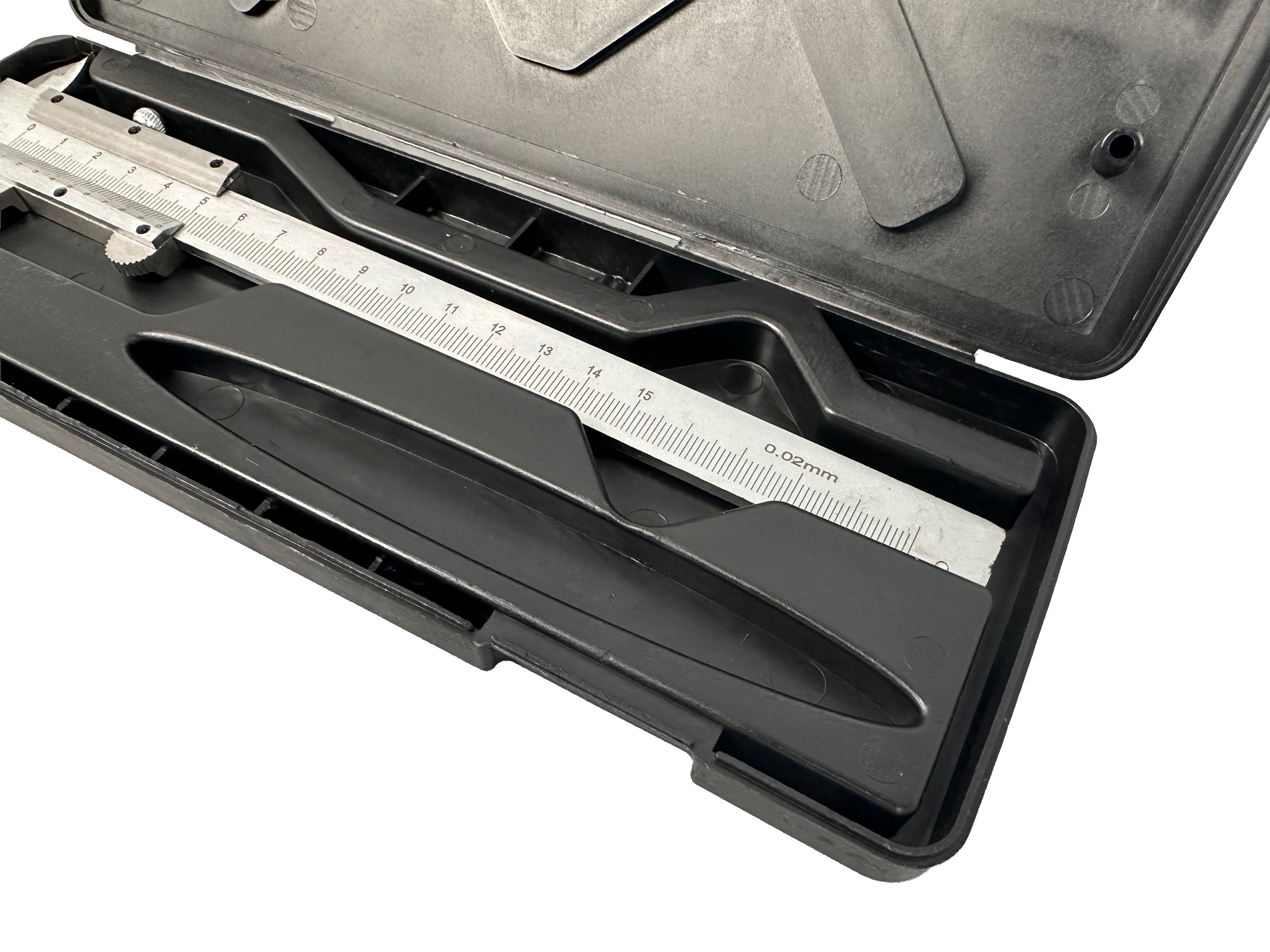 Calibro a corsoio, campo di misura 150 mm, strumento micrometrico di misurazione della profondita ad alta precisione, per uso professionale e fai da te, Gebo Tools