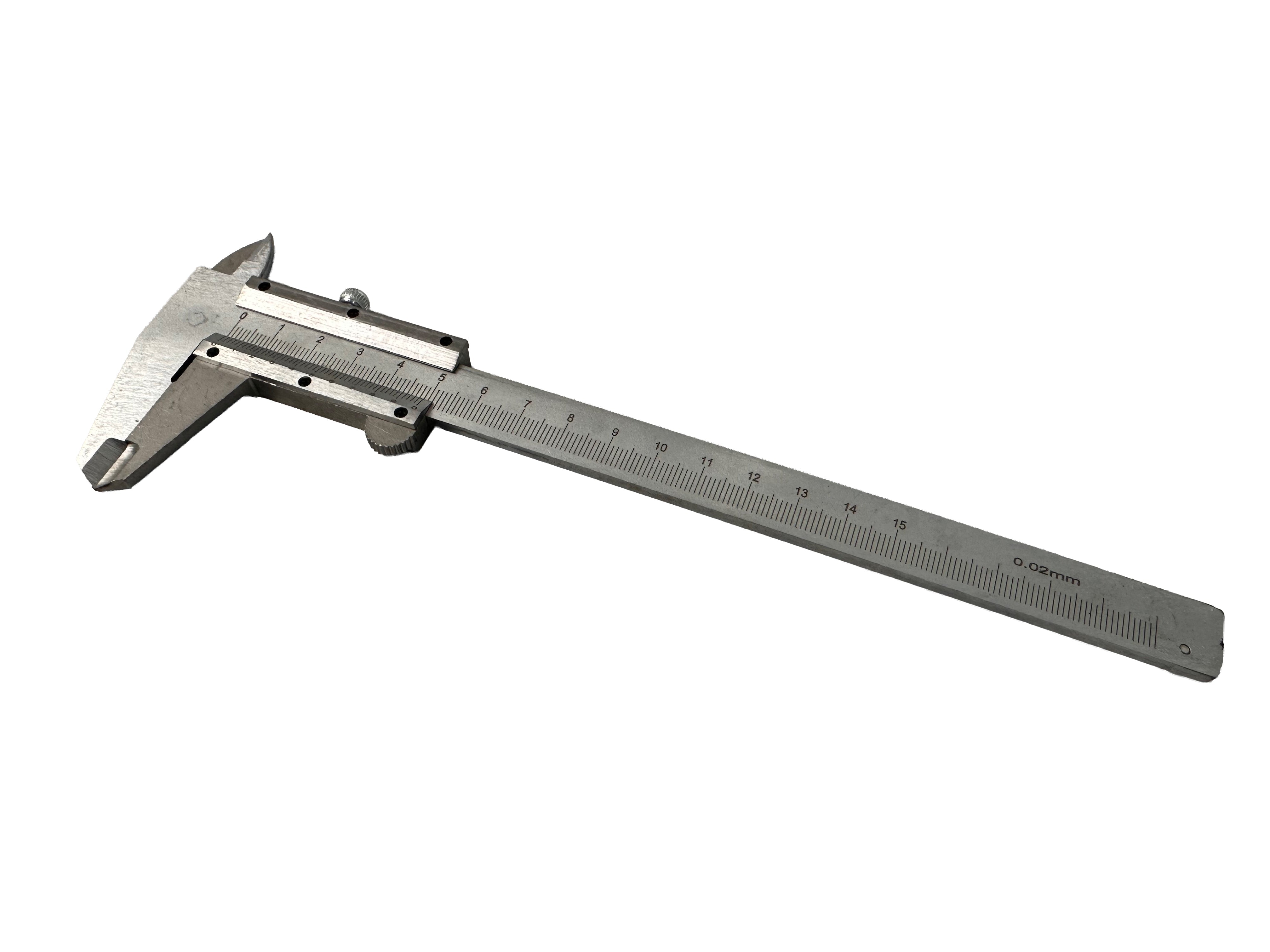 Calibro a corsoio, campo di misura 150 mm, strumento micrometrico di misurazione della profondita ad alta precisione, per uso professionale e fai da te, Gebo Tools