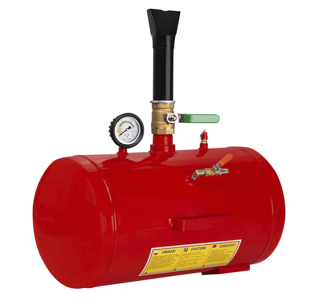 Cannone ad aria per tallonatura pneumatici ,tallonatore per gomme pneumatici, booster portatile da 38 litri