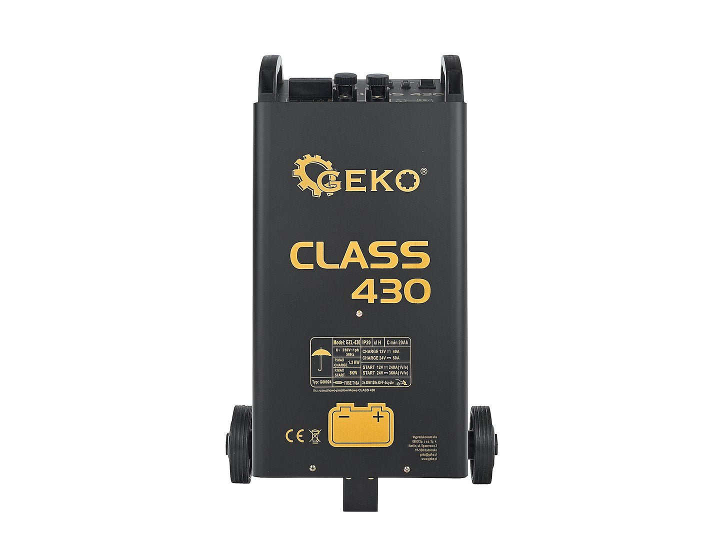 Caricabatteria auto con funzione Booster, avviatore di emergenza con caricabatterie 360A CLASS 430