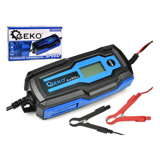 Caricabatterie auto automatico con display LCD 6/12V 4A, avviatore per batterie 4-120Ah
