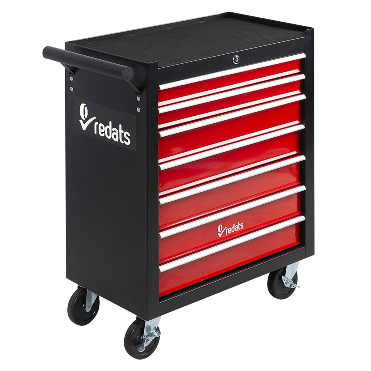 Carrello-armadietto metallico portautensili porta attrezzi multifunzione con 7 cassetti e ruote mobile ,organizzatore per officina garage Redats