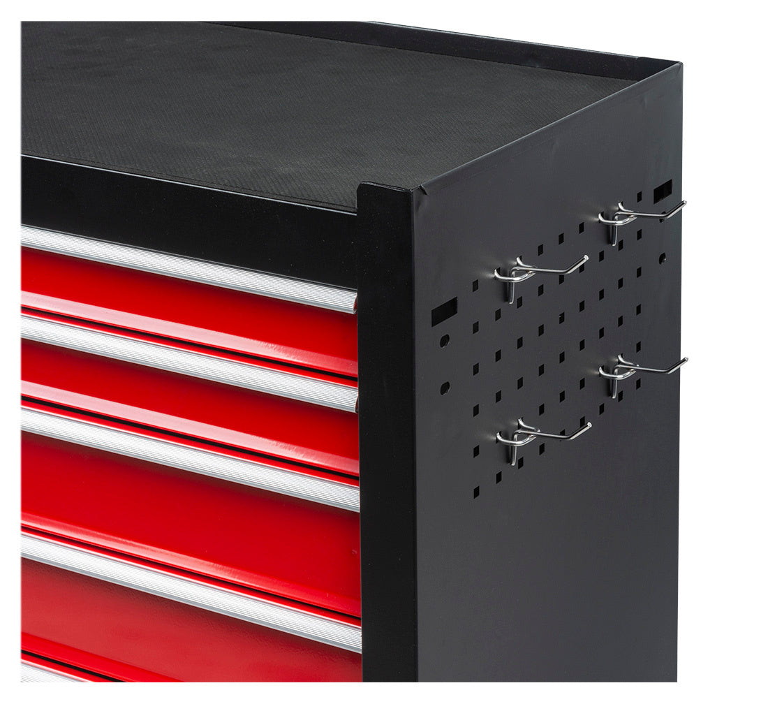 Carrello-armadietto metallico portautensili porta attrezzi multifunzione con 7 cassetti e ruote mobile ,organizzatore per officina garage Redats