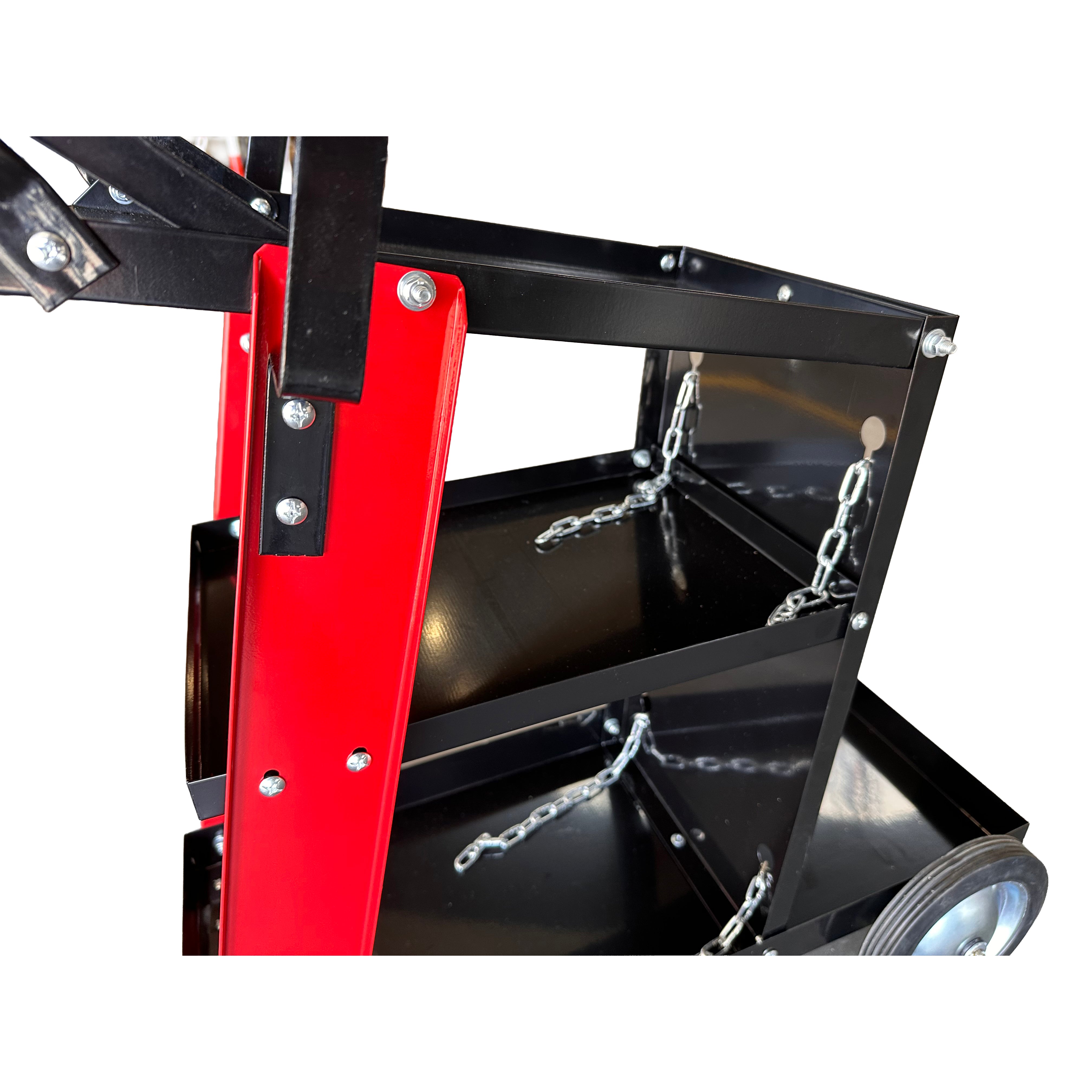 Carrello metallico per saldatura, a 3 ripiani, trasporto saldatrice con ruote, carico 45 kg, stazione mobile per attrezzatura per saldare, da officina,705 x 420 x 775 mm Gebo Tools