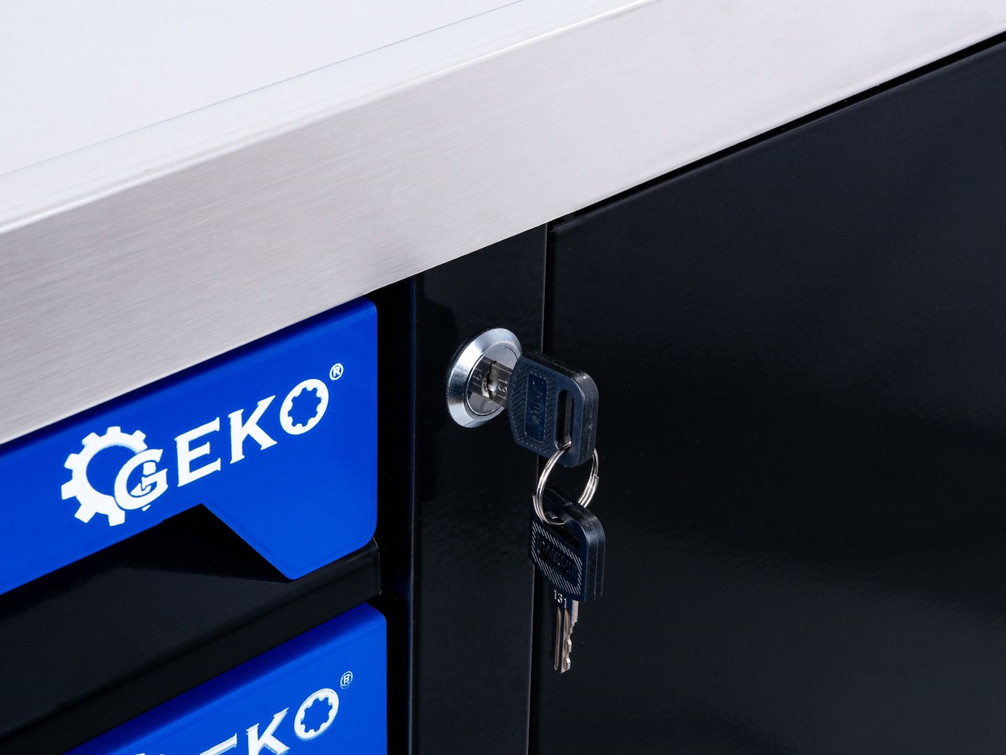 Carrello porta attrezzi / portautensili completo di 407 utensili 7 cassetti, 7 moduli inserti, inclusi, Geko