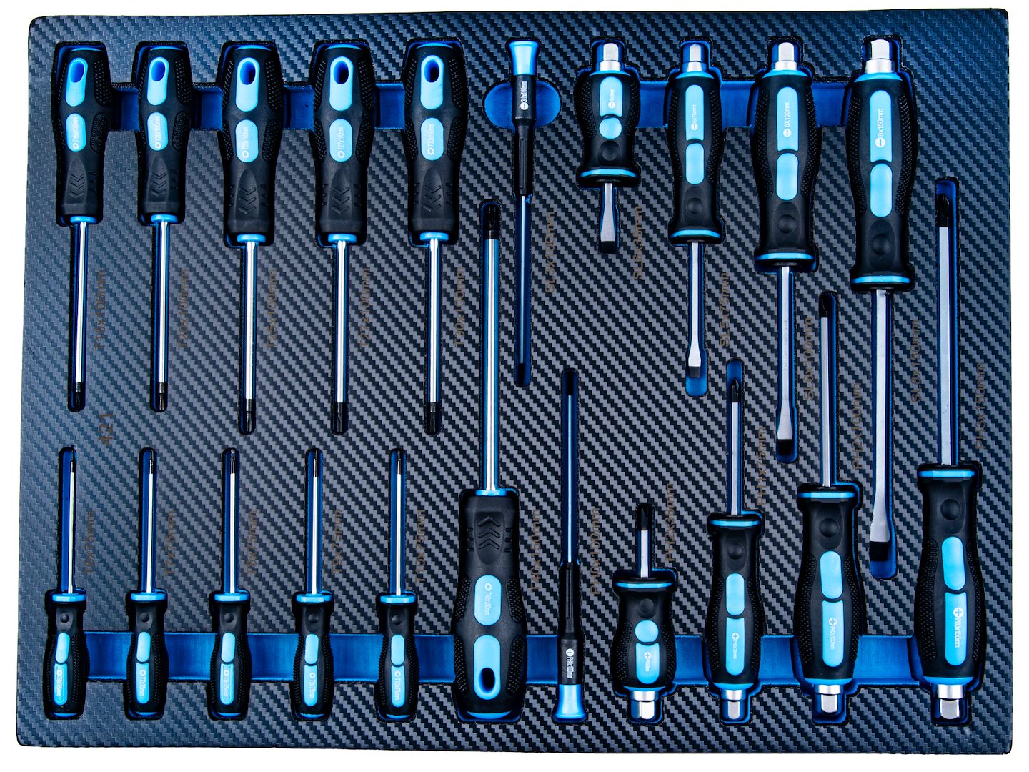Carrello porta attrezzi / portautensili completo di 501 utensili 12 cassetti, 10 moduli inserti, inclusi, Geko