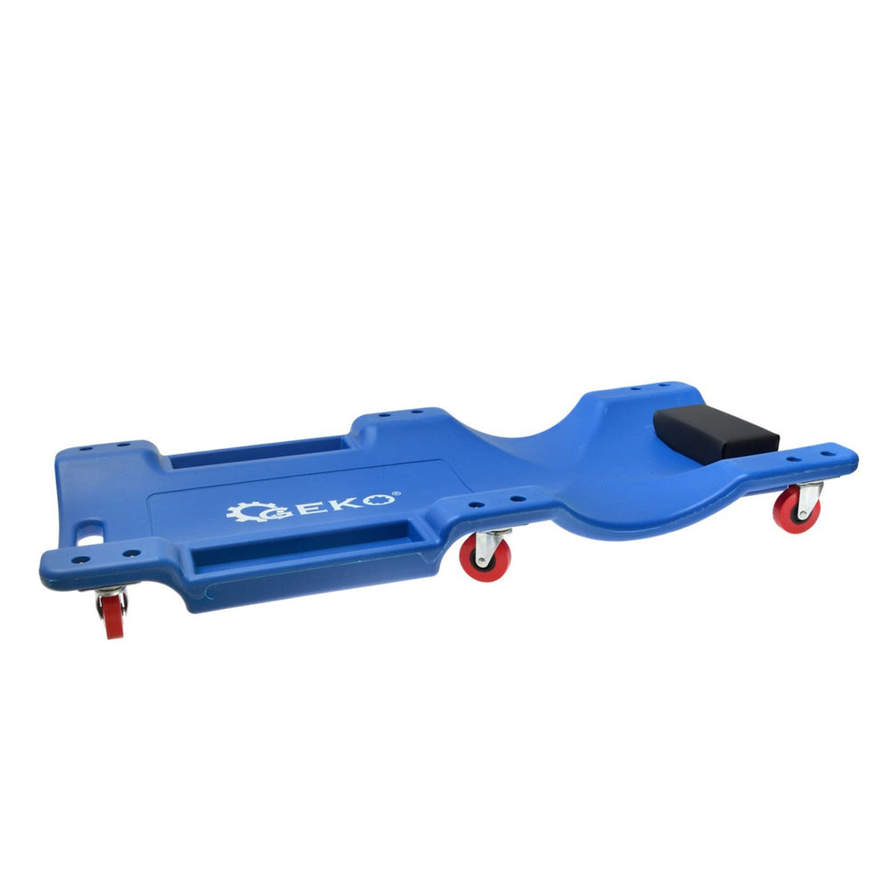 Carrello sdraio per meccanico in materiale polimerico, sotto auto professionale, sgabello da officina, lettino sottomacchina, pedana montaggio, riparazioni con ruote e poggiatesta, 40'' pollici, 6 e portata fino a 150 kg