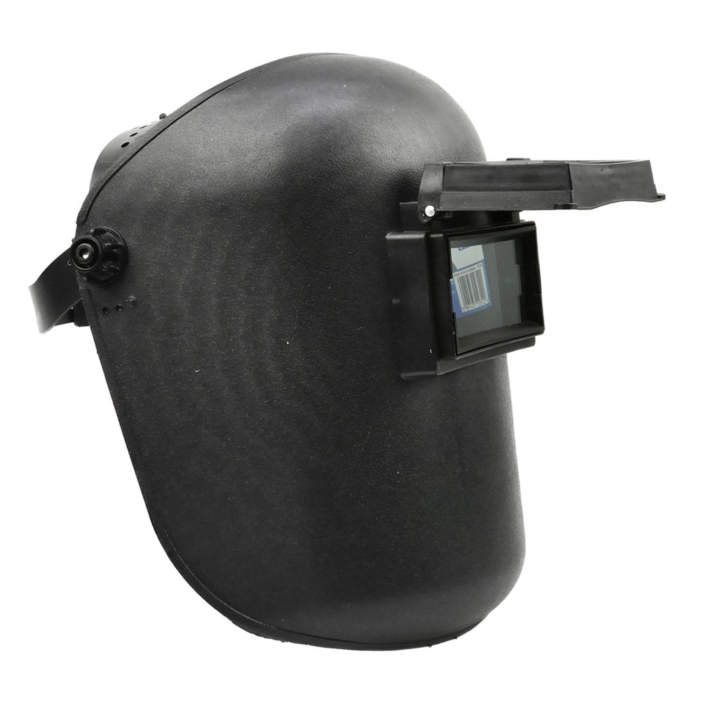 Casco-maschera per saldatura con oscuramento solare automatico  e copertura ribaltabile