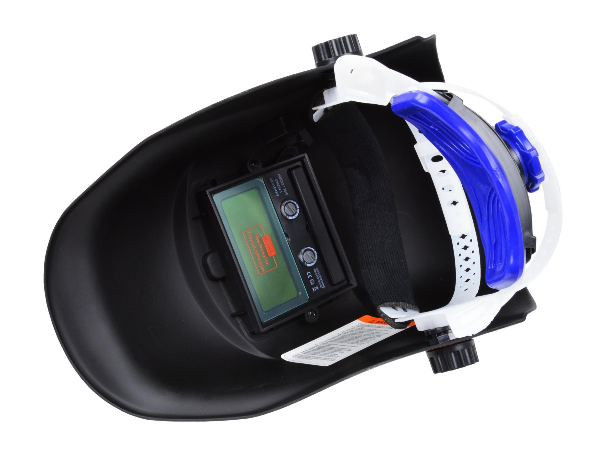 Casco-maschera per saldatura con oscuramento solare automatico Profi Flame