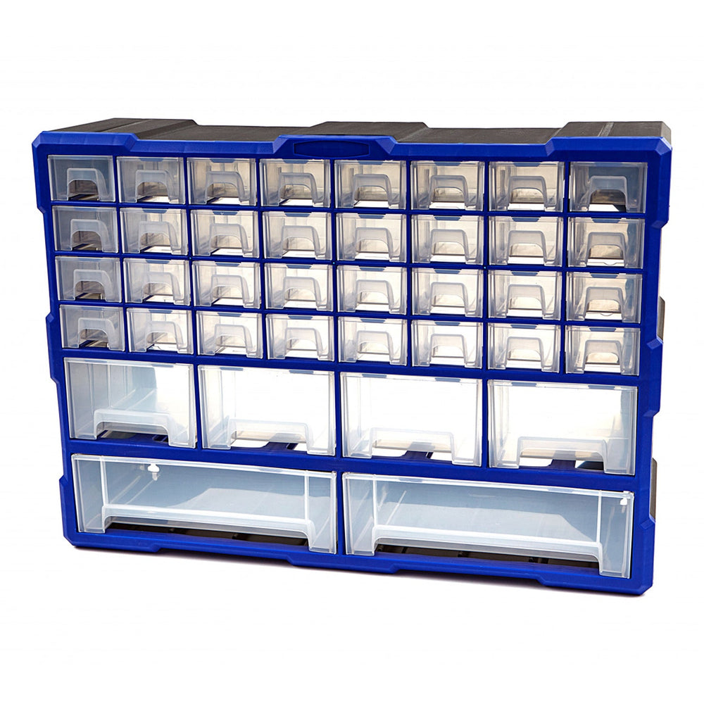 Cassetta multiuso in plastica,cassettiera portaminuteria con 38 cassetti