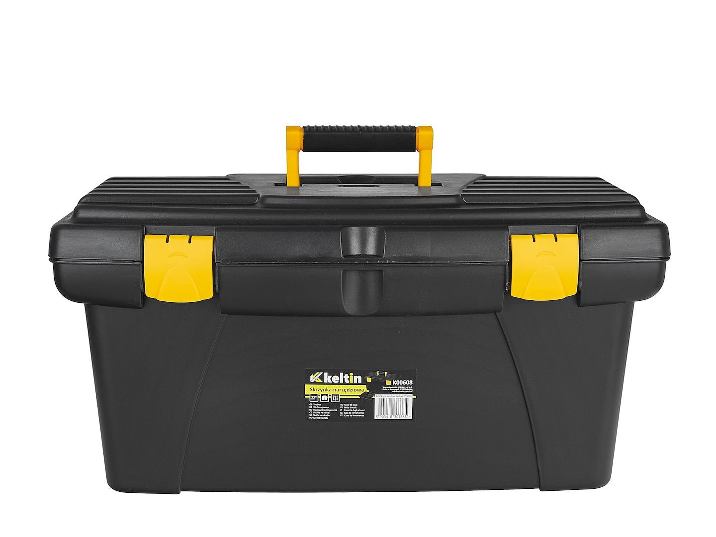 Cassetta porta utensili, nero/giallo, 22", 56 x 29 x 27.5 cm Keltin