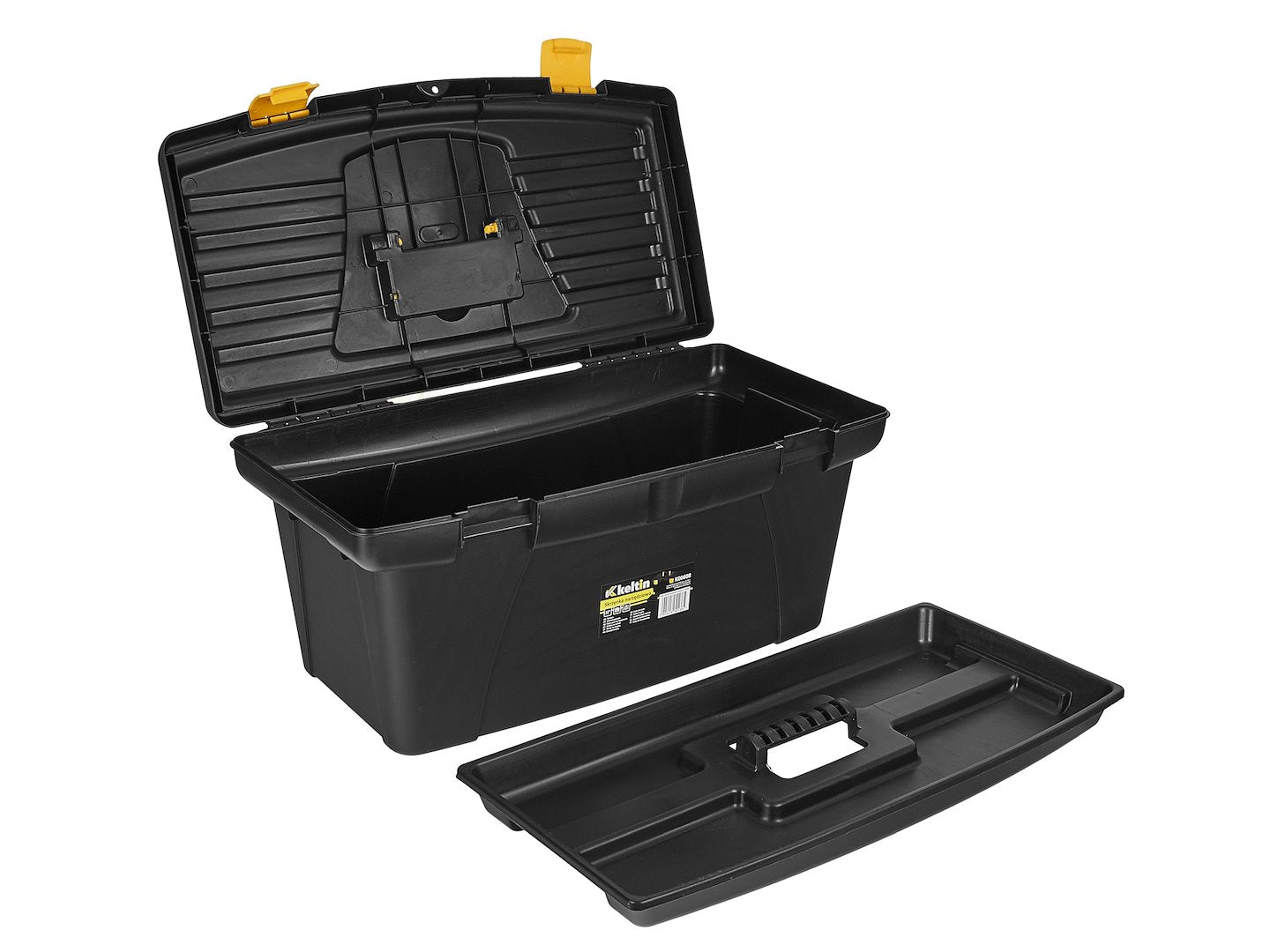 Cassetta porta utensili, nero/giallo, 22", 56 x 29 x 27.5 cm Keltin