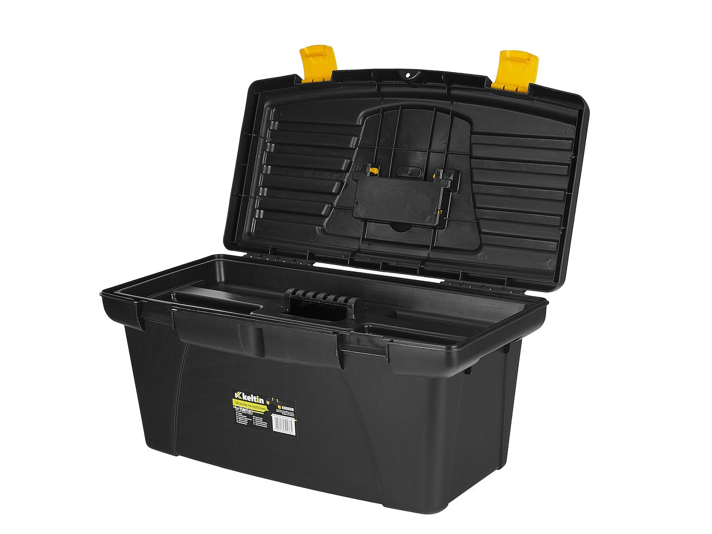 Cassetta porta utensili, nero/giallo, 22", 56 x 29 x 27.5 cm Keltin