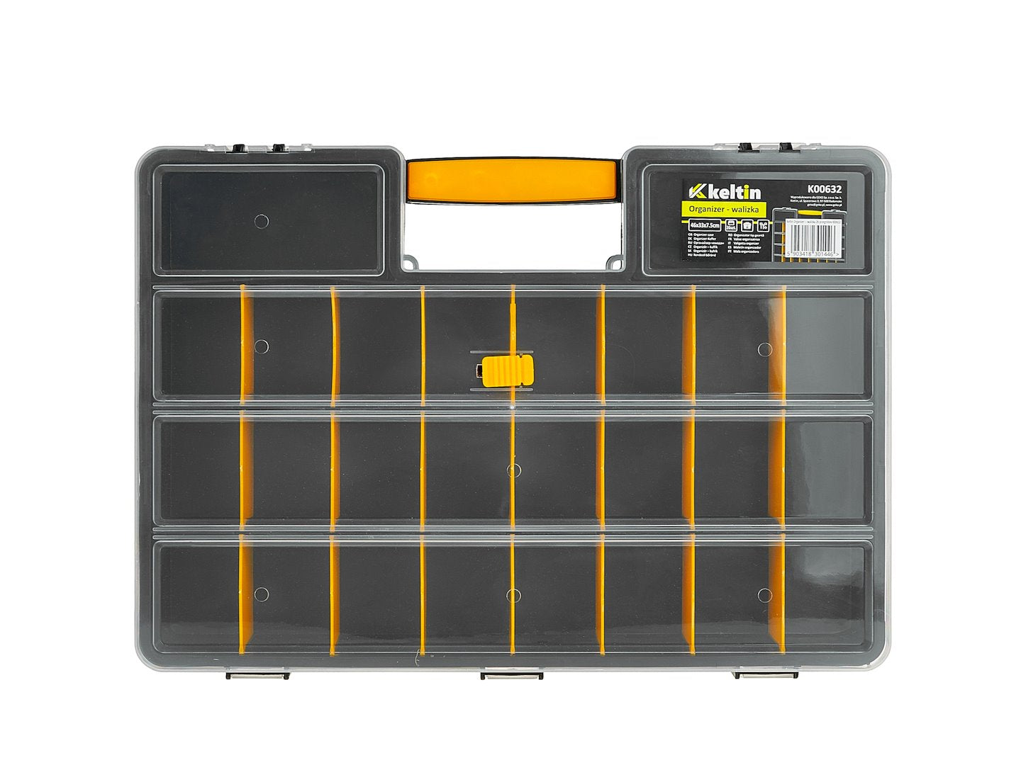 Cassettiera modulare, 26 cassetti, plastica 46X33X7.5 cm, Keltin