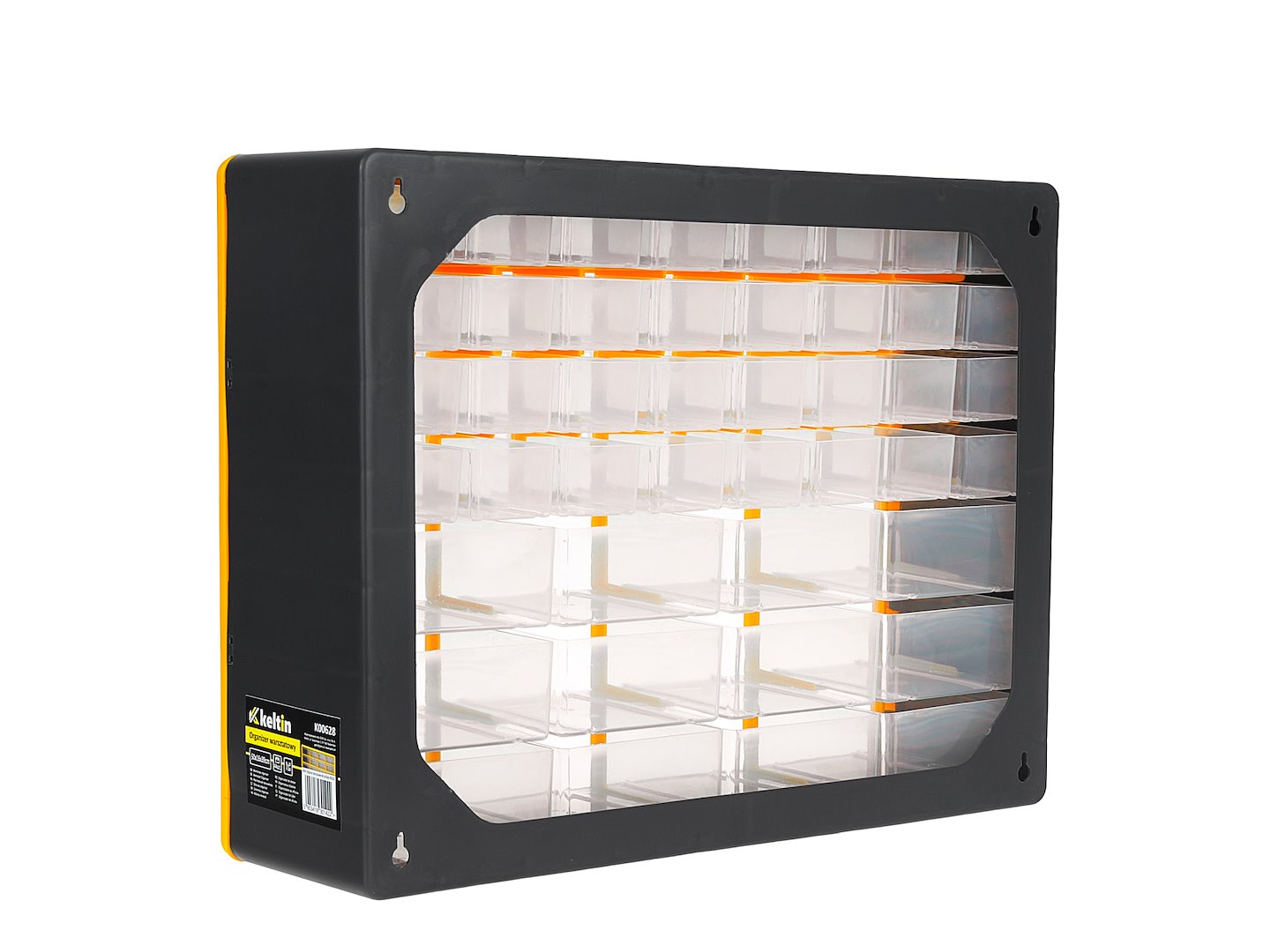 Cassettiera modulare, 44 cassetti, plastica 50 x 16 x 39 cm, Keltin