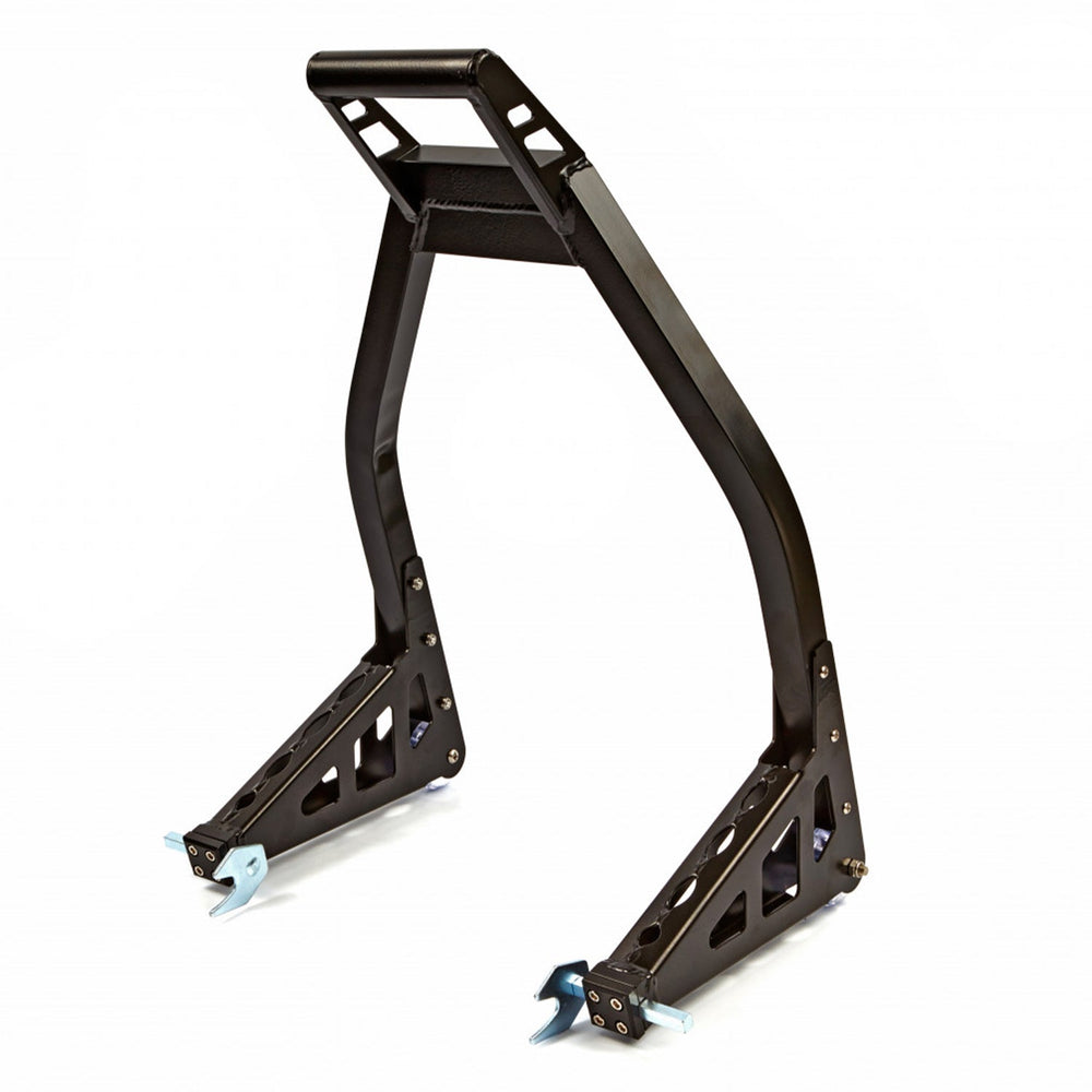 Cavalletto alzamoto nero,solleva moto posteriore regolabile universale,carico massimo 250 kg,Premium Hbm Machines Olanda