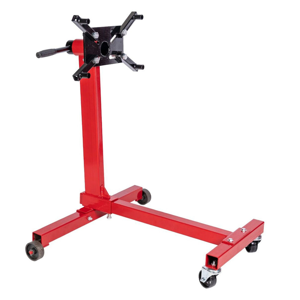 Cavalletto porta motore girevole, supporto per cambio, rotazione 360 gradi, 4 bracci di montaggio carrello professionale carico massimo 450 kg Invento