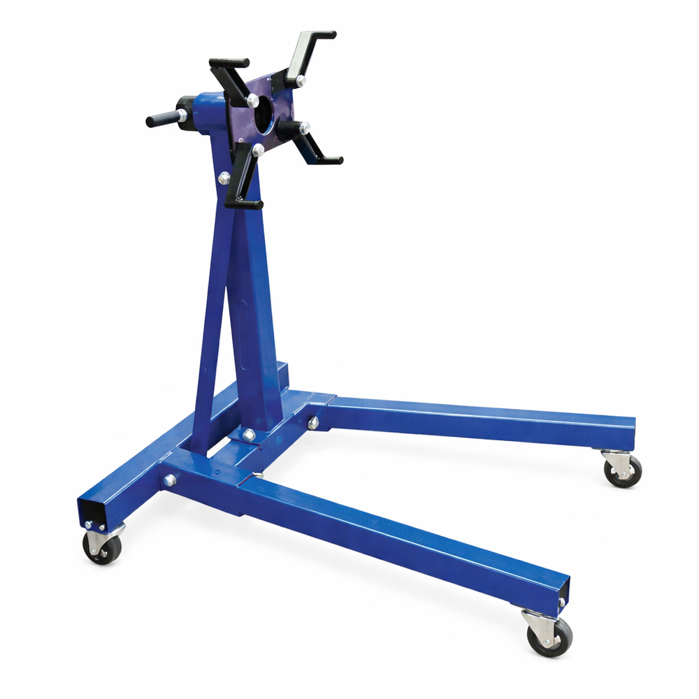 Cavalletto porta motore girevole, supporto per cambio, rotazione 360 gradi, 4 bracci di montaggio carrello professionale carico massimo 900 kg