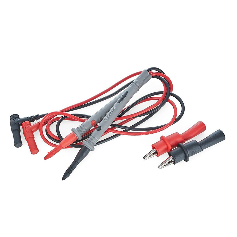 Cavi di misura silicone, puntali tester per multimetro con prolunga di prova, pinze a coccodrillo, sonda e stantuffo mini-anci per multimetri, Geko