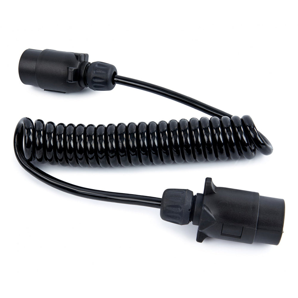 Cavo a spirale con spina e presa a 7 poli,adattatore cavo, per rimorchi roulotte caravan auto camion trattori, prolunga rimorchio