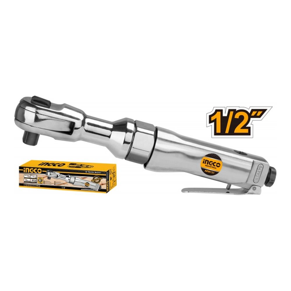 Chiave a cricchetto ad aria compressa da 1/2", avvitatore a cricchetto pneumatico, super veloce e resistente, coppia massima da 68 n.M, Ingco