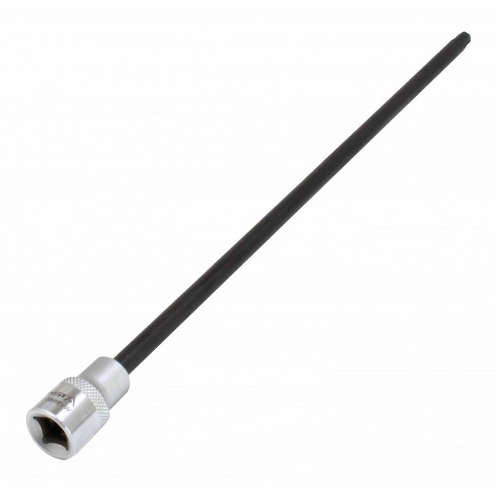Chiave a bussola con inserto extra lungo esagonale,attacco quadro da 3/8", lunghezza 300 mm, acciaio Cr-V  per VW