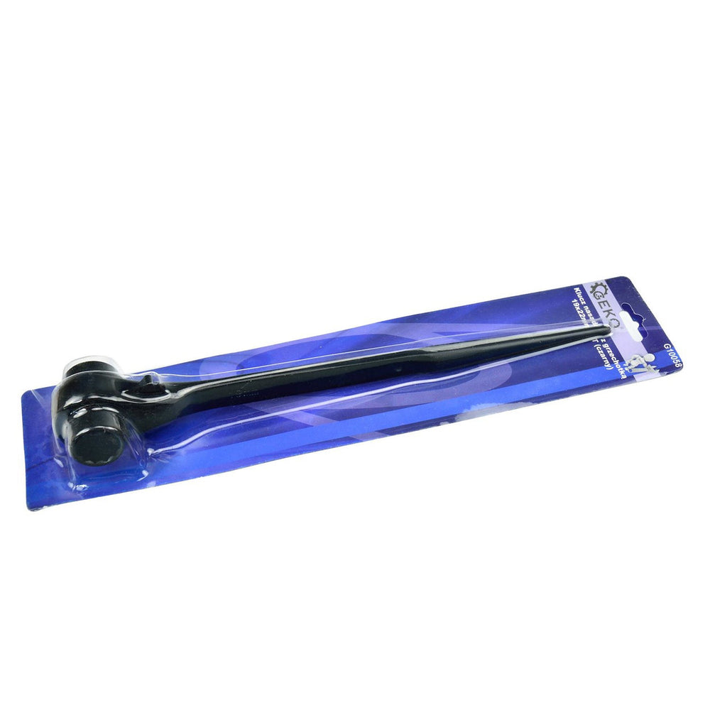 Chiave a bussola doppia con cricchetto reversibile 19X22 mm Geko