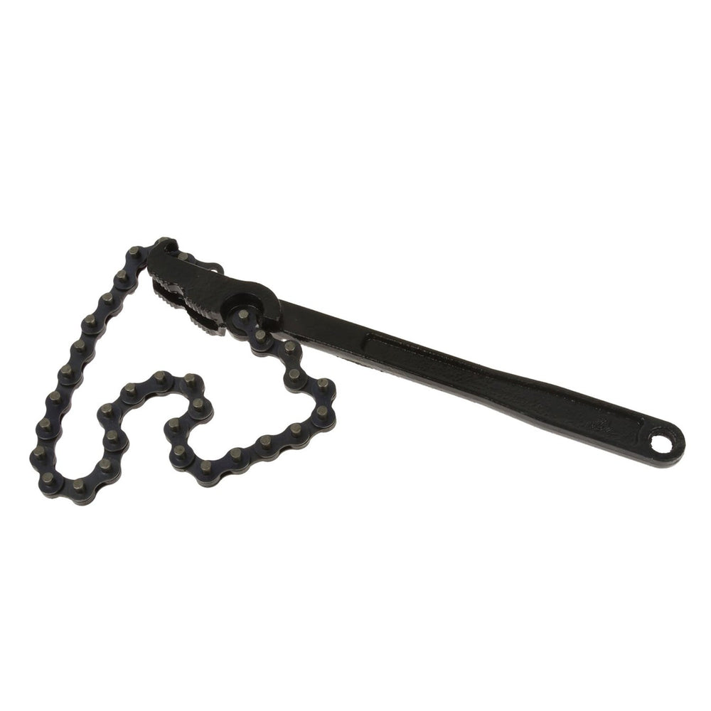 Chiave a catena per filtro olio da 12",  regolabile, adatta per diametri da 1,6" a 5,9", per installazione e riparazione di macchinari Geko