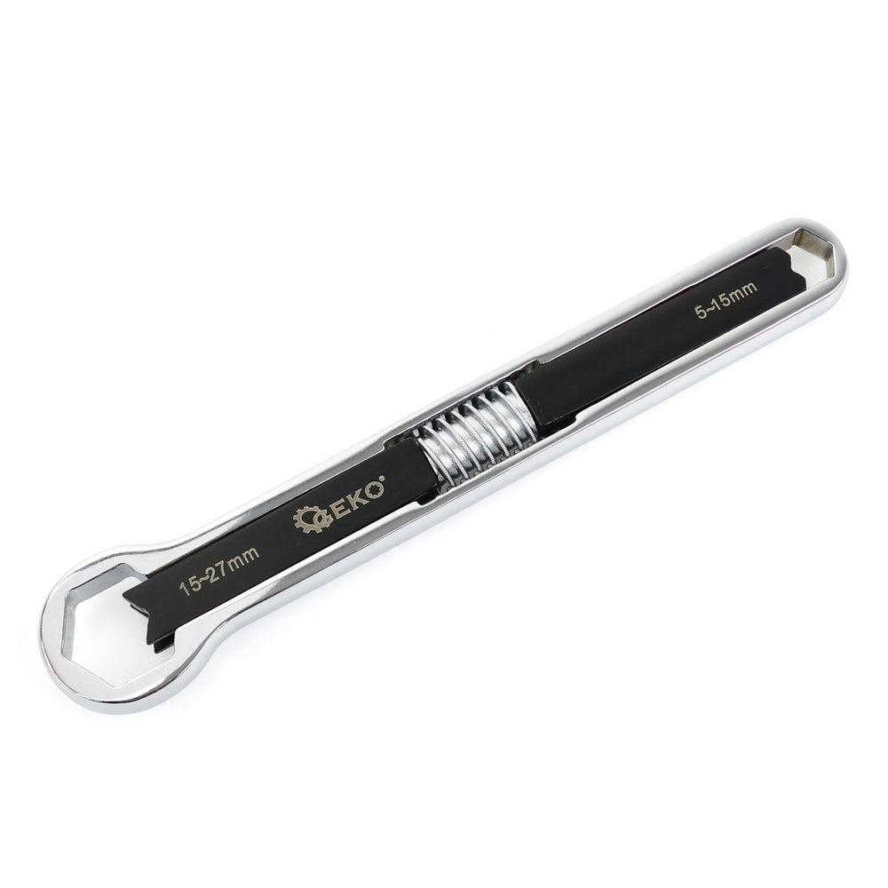 Chiave doppia ad anello regolabile 5–15 mm, 15–27 mm Geko