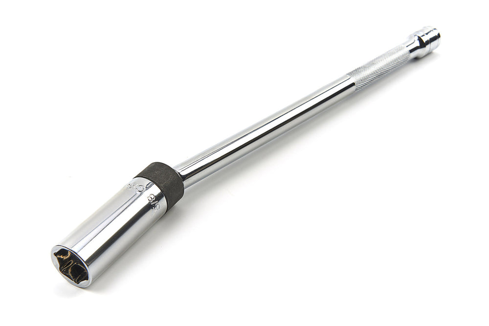 Chiave per candele magnetica, 3/8”, giunto magnetico, presa universale in acciaio Cr-V, con asta lunga