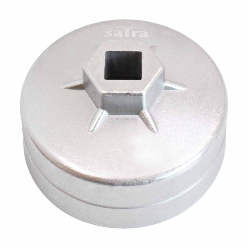 Chiave per filtro olio 74mm per cricchetto da 1/2", per svitare il tappo della coppa, adatto per camion MANN, autovetture Audi, Volkswagen, Škoda Seat TDI a 4 cilindri, Ford, Opel, Mercedes, Peugeot BMW E36, E46 benzina a 4 Satra
