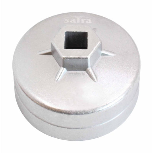 Chiave per filtro olio 74mm per cricchetto da 1/2", per svitare il tappo della coppa, adatto per camion MANN, autovetture Audi, Volkswagen, Škoda Seat TDI a 4 cilindri, Ford, Opel, Mercedes, Peugeot BMW E36, E46 benzina a 4 Satra