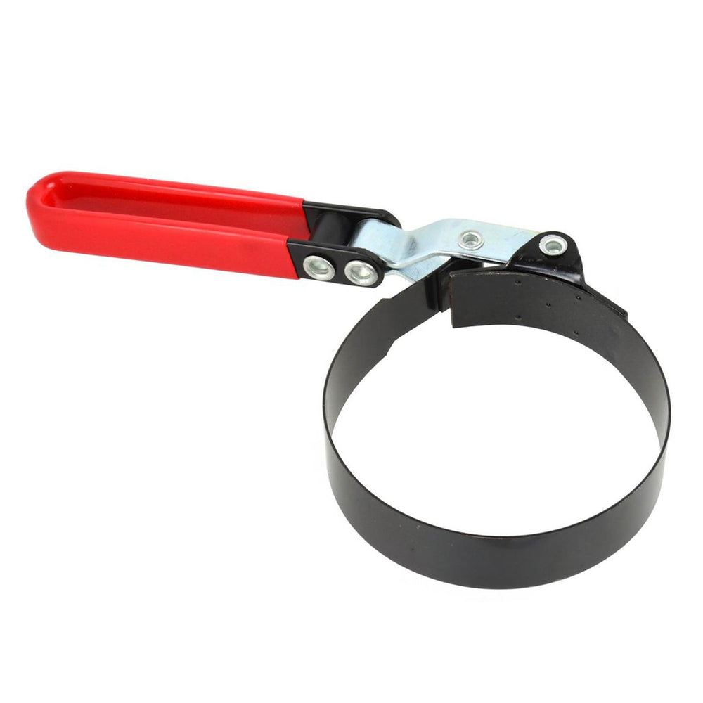 Chiave per filtro olio con cinghia-nastro regolabile, campo di serraggio 95-110 mm, strumento universale per la rimozione con fascia metallica per auto e camion, Geko