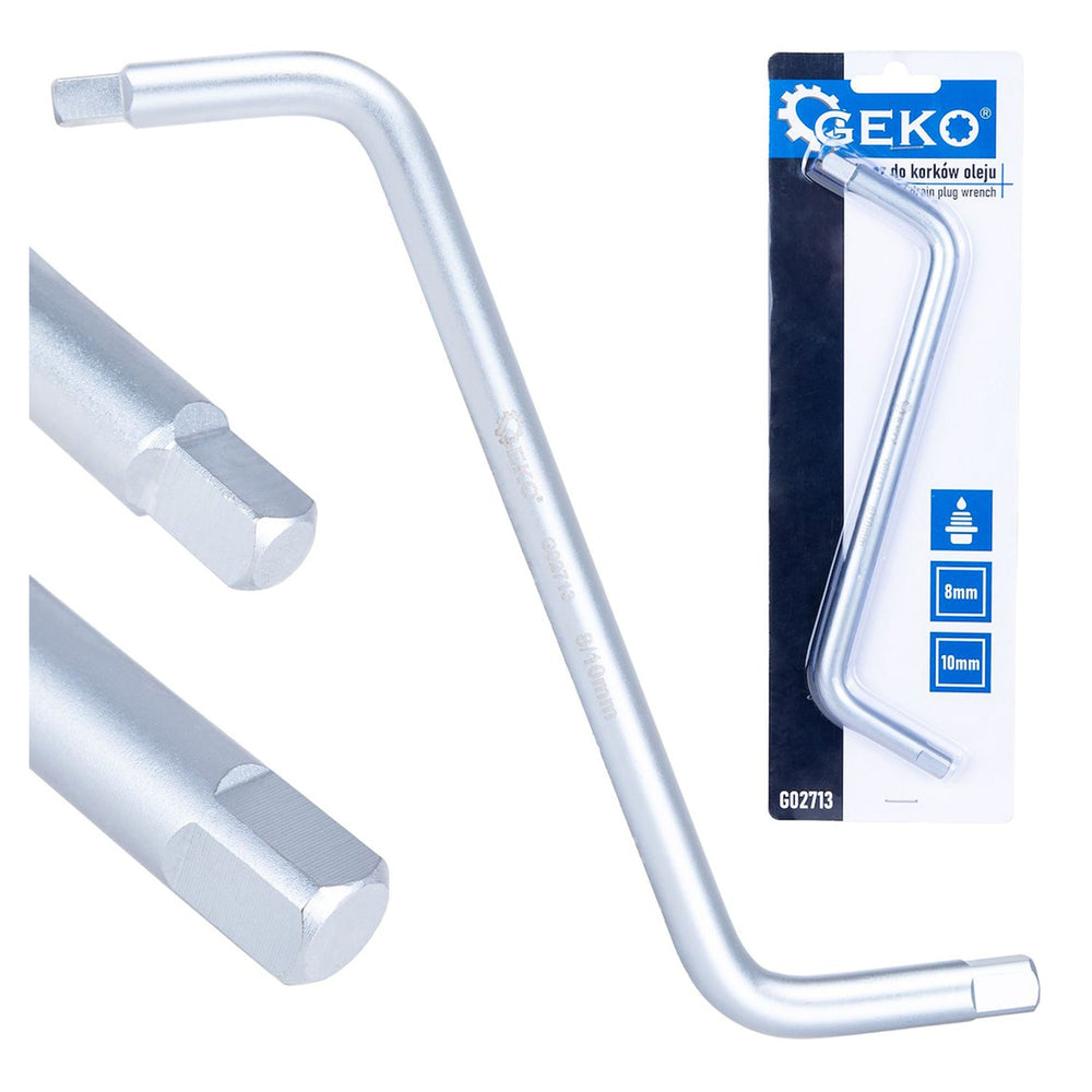 Chiave per tappi olio 1/4'', 8 x 10mm - Geko